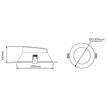 30w Downlight Led Tri Color - downlight - Lux Lighting
