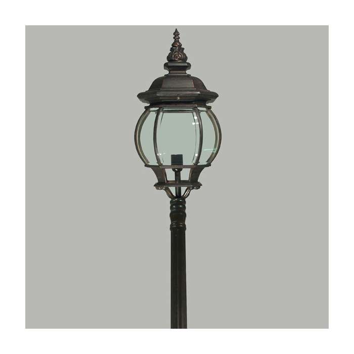 Flinders on Domain Post Lge A/Bronze - garden lighting - Lux Lighting