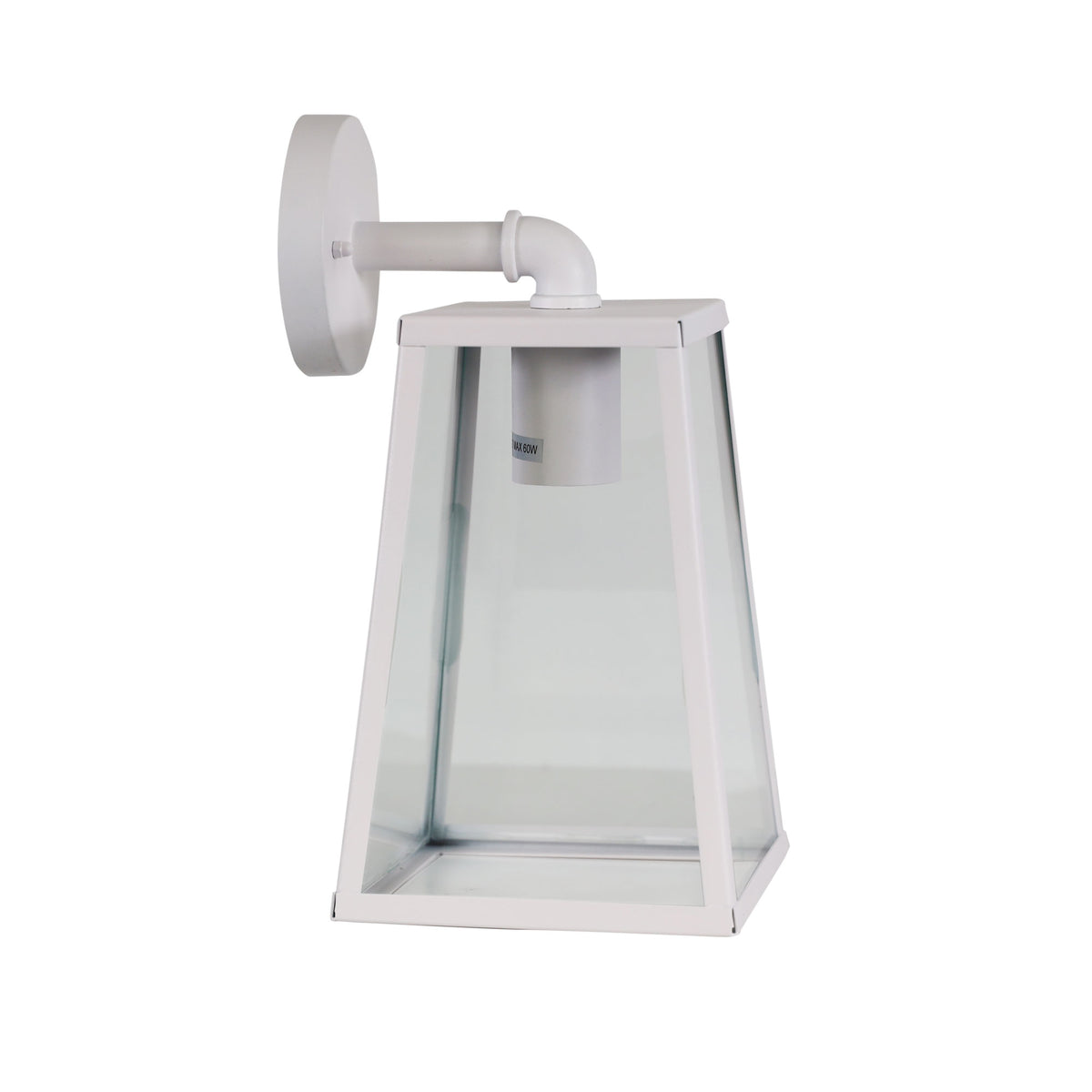 North Exterior Wall Light White - outdoor wall light - Lux Lighting