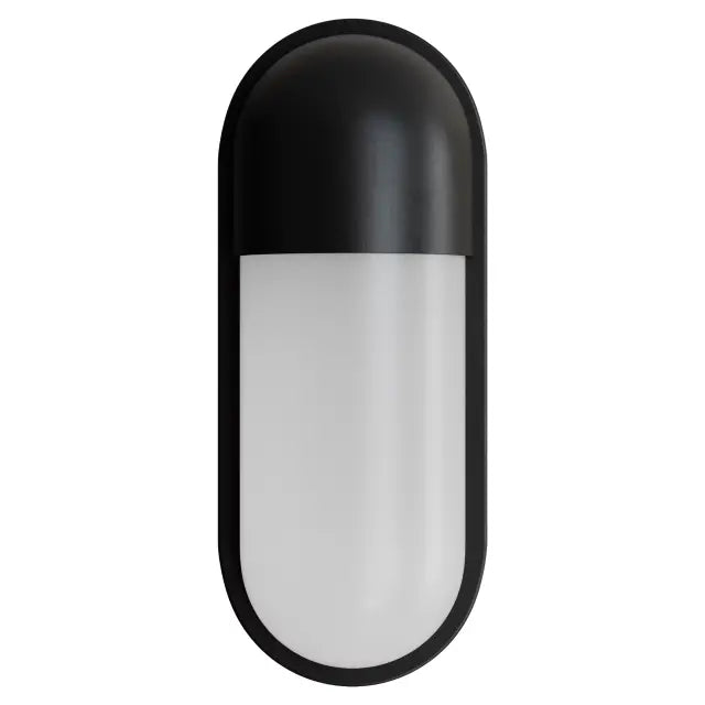 Drift 10W LED Tri-Colour Bunker Exterior Wall Light Non Dimmable Tri Colour Black IP65