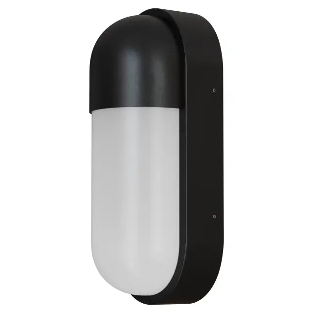 Drift 10W LED Tri-Colour Bunker Exterior Wall Light Non Dimmable Tri Colour Black IP65