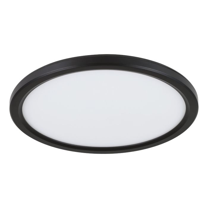 Eclipse 220mm LED Oyster Light Tri-CCT 18W Black