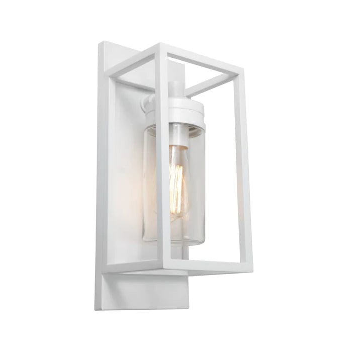 BRYANT 1LT EXTERIOR WHITE - outdoor wall light - Lux Lighting