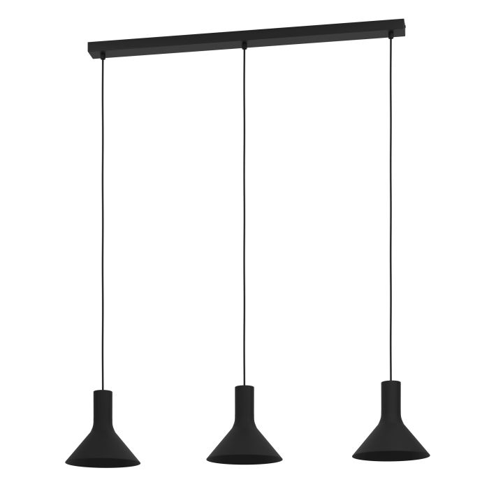 MORESCANA Pendant 3XE27 BLACK - pendant - Lux Lighting