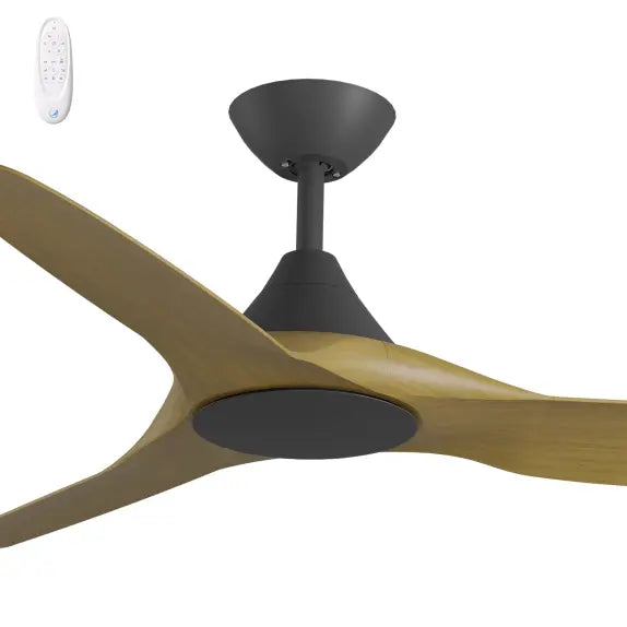 Cloudfan 48" Kit - Black No Light (CFP-345M-BK) Plus Teak Blades (CFP-348B-TE) - Two Boxes