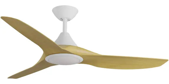 Cloudfan 48" Kit - White with Light (CFP-345M-WH-L) Plus Bamboo Blades (CFP-348B-BA) - Two Boxes