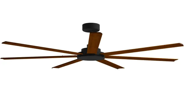 Alula 80" Kit - Black (ALP-780M-BK) Plus Koa Blades (ALP-780B-KO) - two boxes (Optional Light Kit)