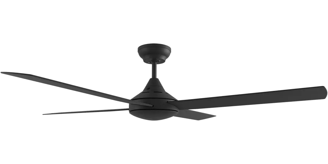 Heron AC 48" Black Steel Body ABS Blades - No Light