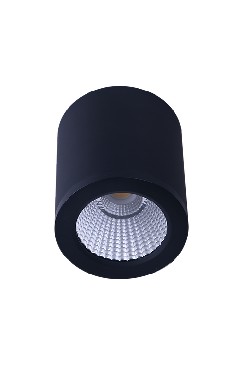 Led Surface Mounted Light Blk Small Hudson
