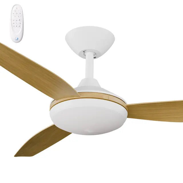 Condor 48" Kit - White with Light (COP-345M-WH-L) Plus Bamboo Blades (COP-348B-BA) - Two Boxes