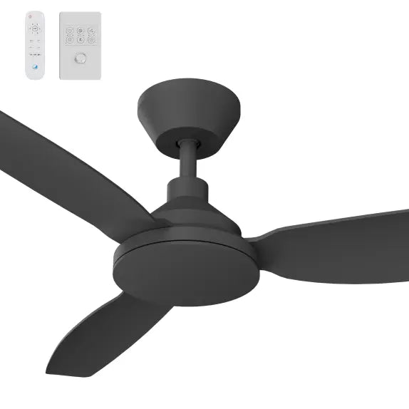 Sora DC 48" (1220mm) Black No Light - All ABS, Quick Connect Blade System Wall Controller & Remote Included