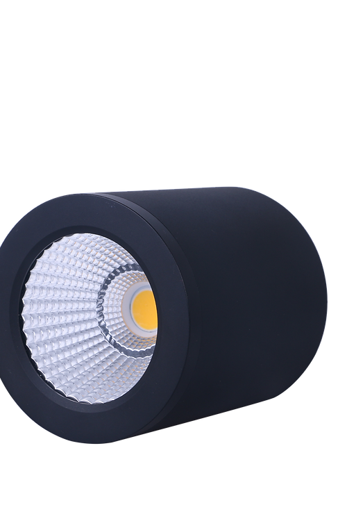 Led Surface Mounted Light Blk Small Hudson