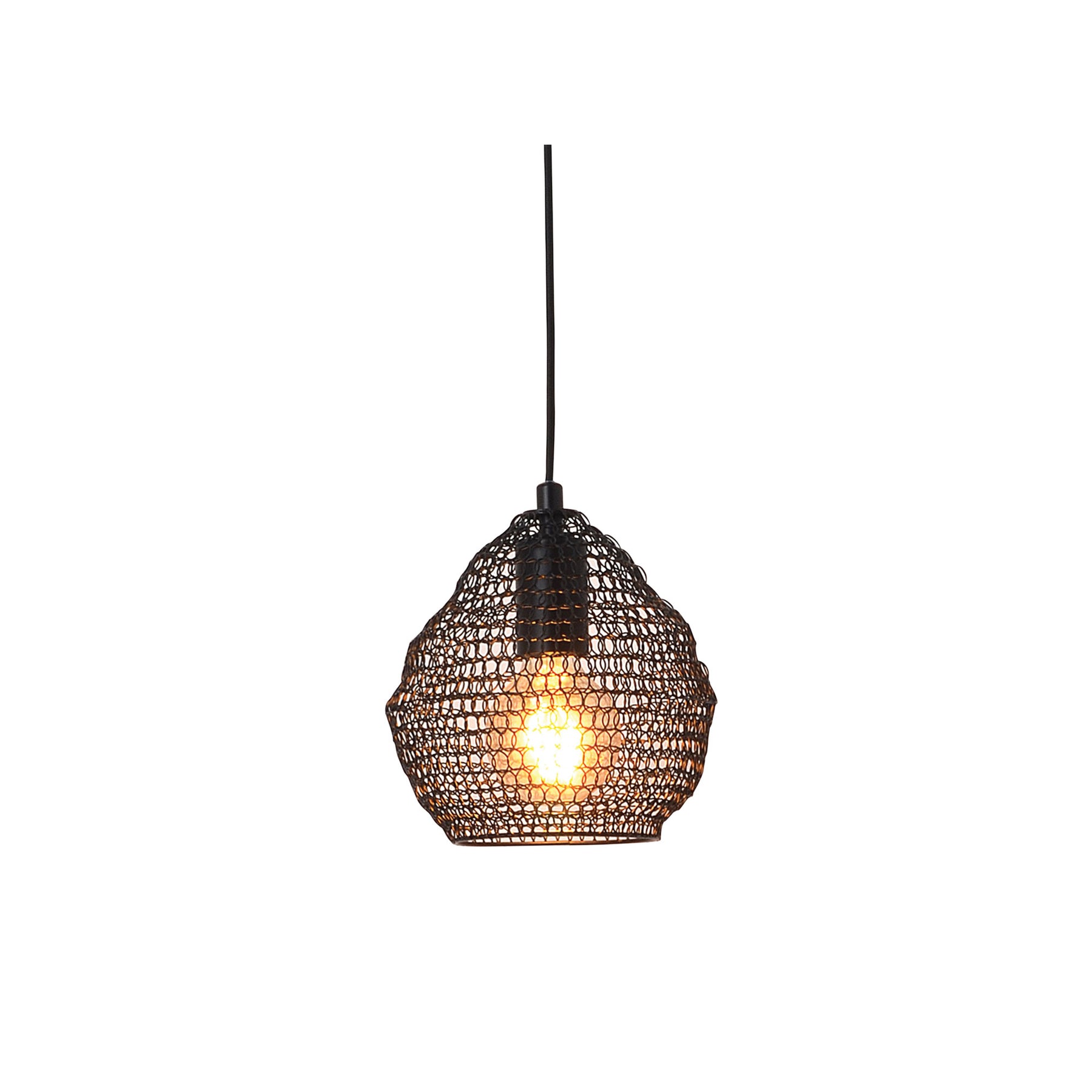Mudag.20 Small Mesh Pendant BLACK - pendant - Lux Lighting