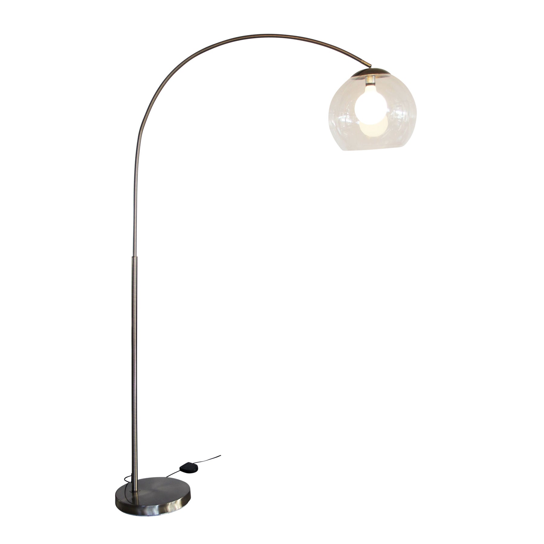 ARCH Lamp Antique Brass And Acrylic Shade