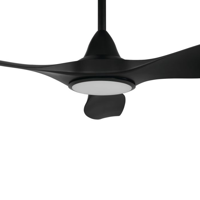 NOOSA 52 DC FAN 18W LED TRI-COL BLK
