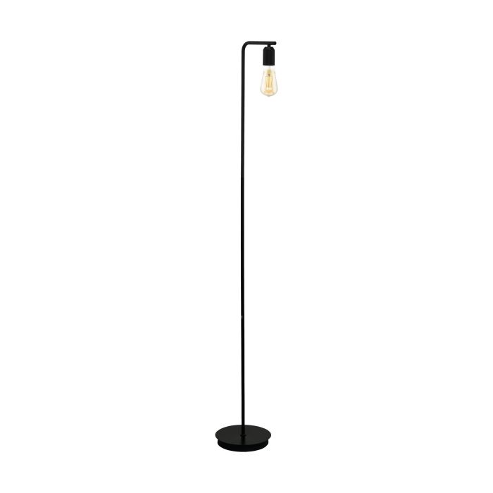Adri 3 F/l 1x12w E27 Blk - Floor Lamp - Lux Lighting