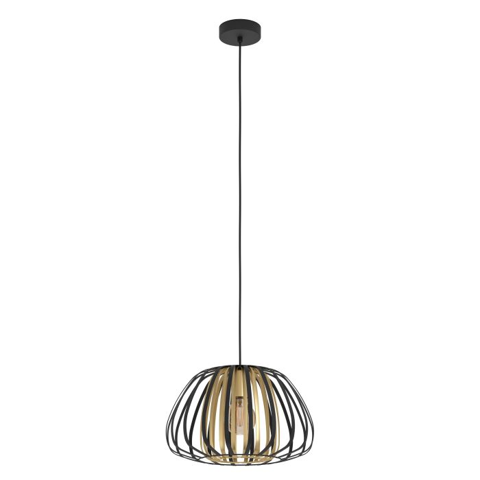 ENCINITOS H/L 1X40W E27 BLK/GLD LGE