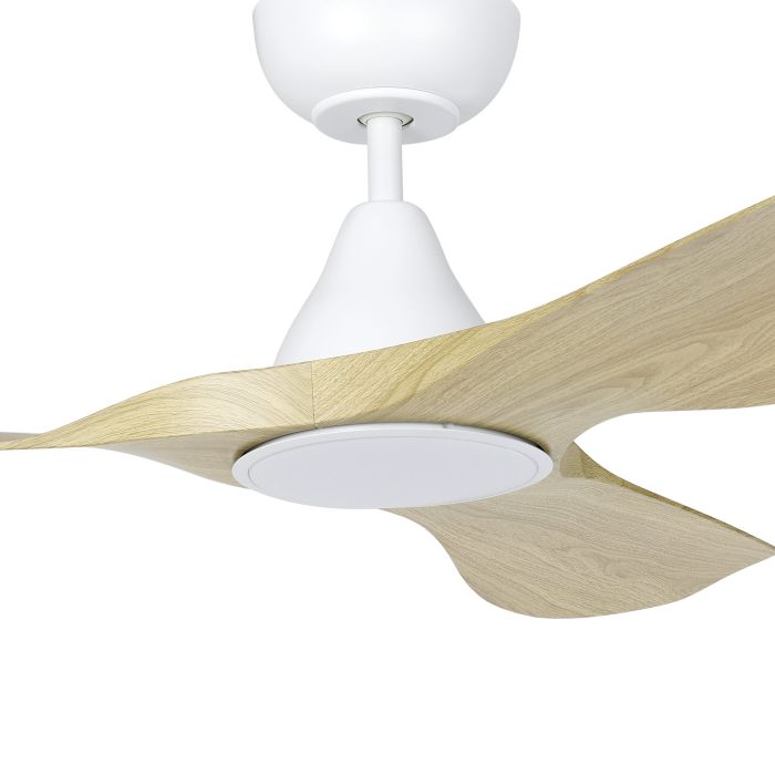 SURF 40 DC FAN LED TRI-COL OAK/WHT