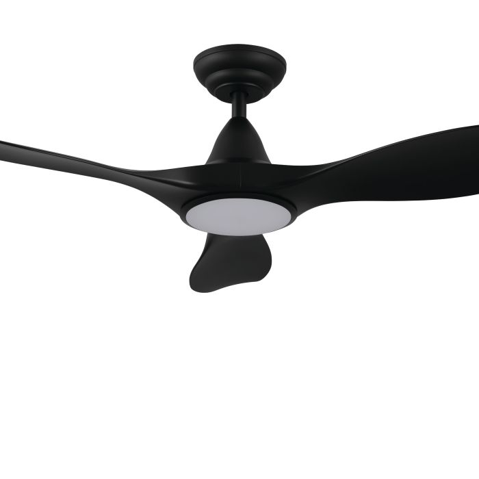 NOOSA 46 DC FAN 18W LED TRI-COL BLK