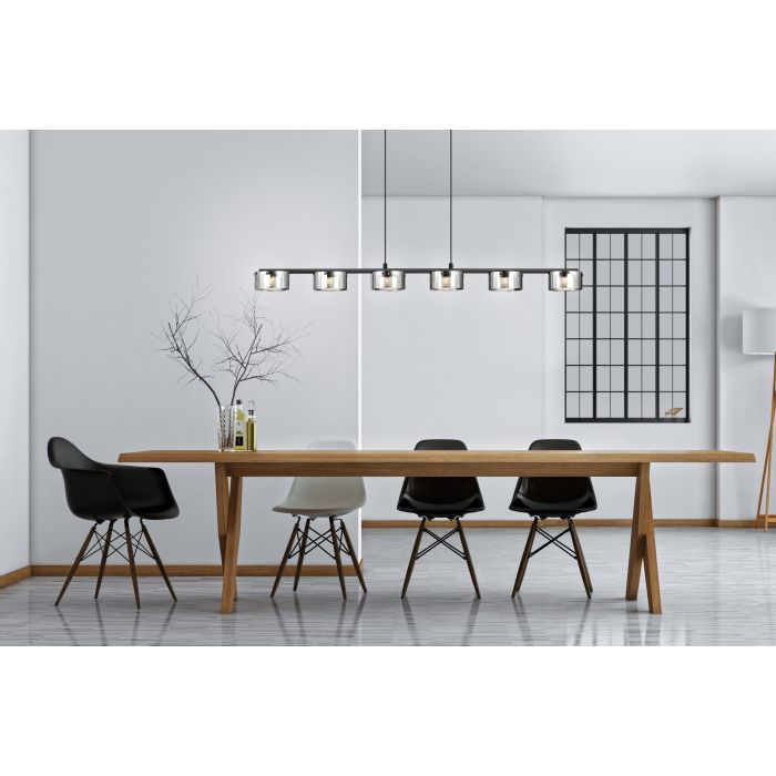 COPILLOS H/L 6X5.4W LED 3000K BLK/BLK TR