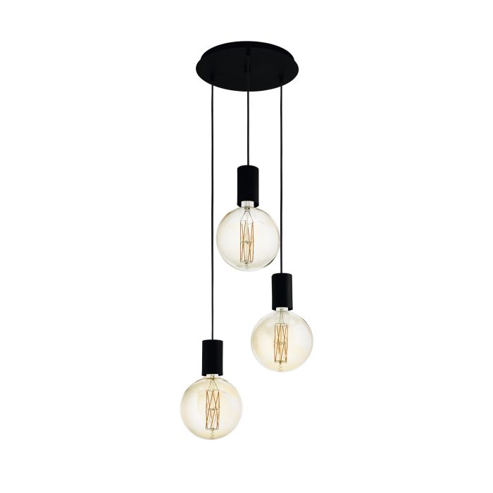 POZUETA H/L 3X40W E27 BLK
