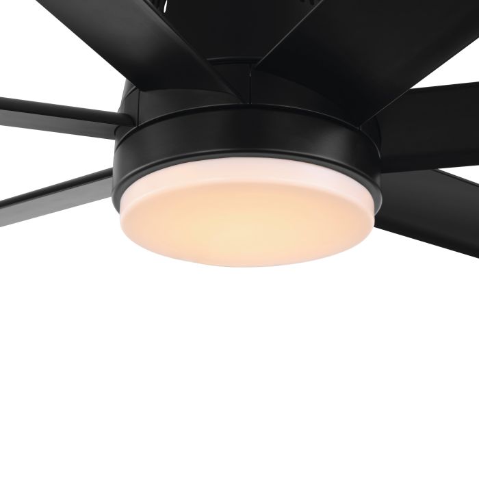 TOURBILLION FAN LT 18W LED TRI-COL BLK