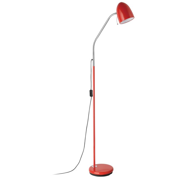 Lara F/l 1x28w E27 Red - Floor Lamp - Lux Lighting