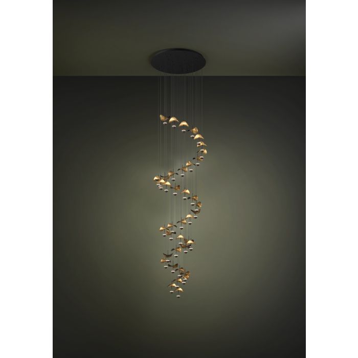 DRACERA H/L 40X 1.8W LED 3000K BLK/GLD OBLONG