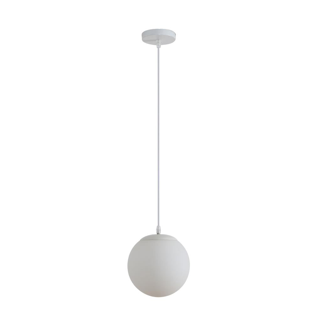 Bubble-200 Opal Ball 1xE27 Pendant White - pendant - Lux Lighting