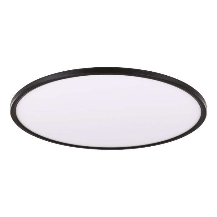 Eclipse 500mm LED Oyster Light Tri-CCT 48W Black