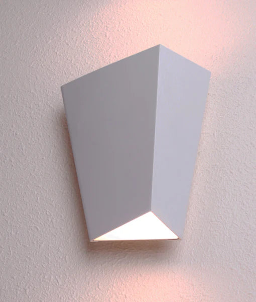 DELHI City Series LED Interior Sand White Angled Up/Down Wall Light