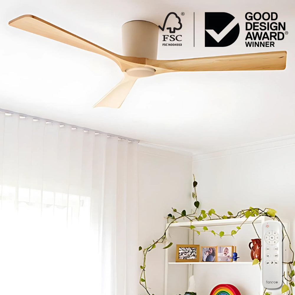 Gaia DC Ceiling Fan with Base Cap – 48″