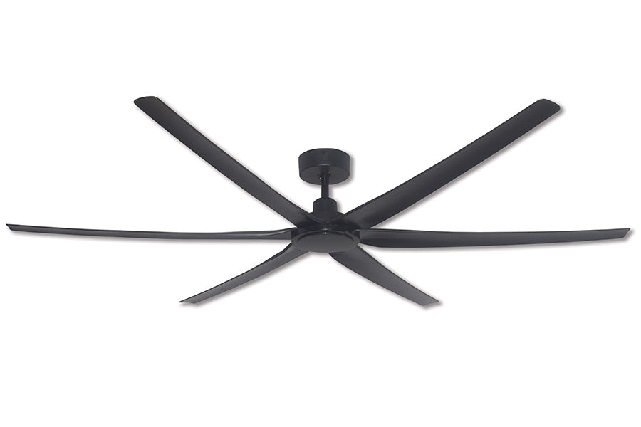 Magnum DC Matt Black 203cm (80”) with Black Blades