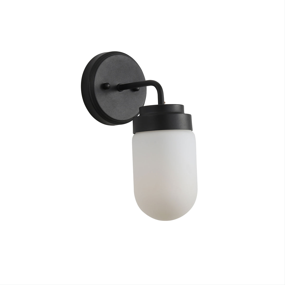 DUNBURN WALL LIGHT BLACK/OPAL