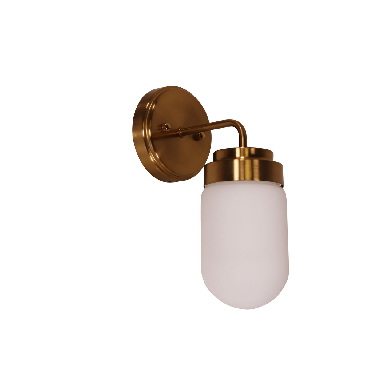 DUNBURN WALL LIGHT SATIN BRASS/OPAL
