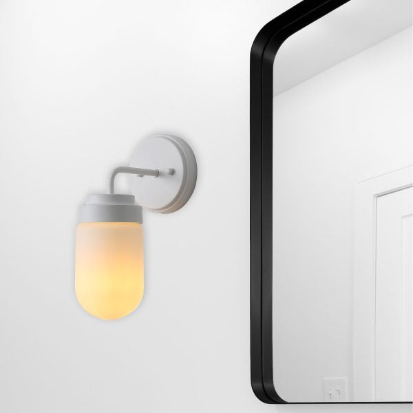 DUNBURN WALL LIGHT WHITE/OPAL