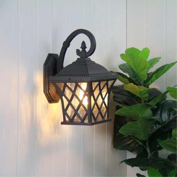 FAIRVIEW OUTDOOR WALL LIGHT BLACK