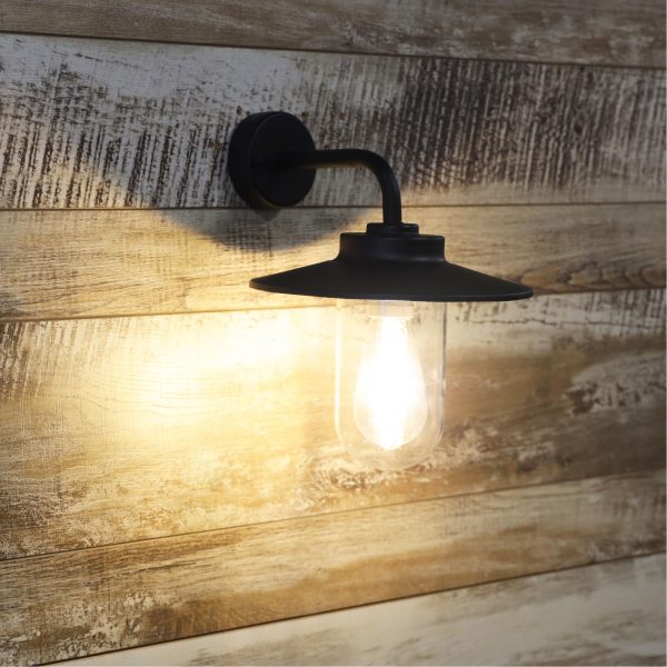 ANZIO OUTDOOR WALL LIGHT BLACK
