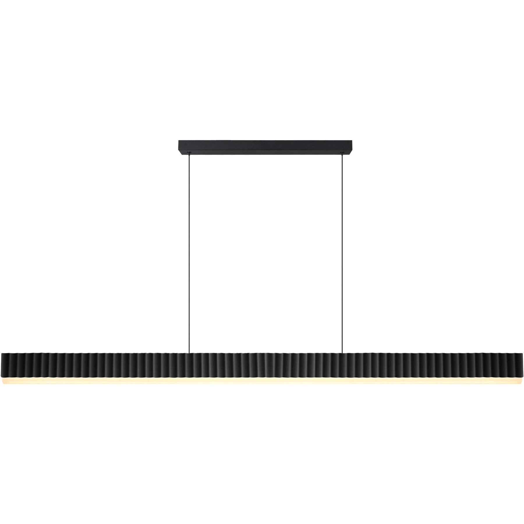 Prinia Waved 2032mm Linear LED Pendant white