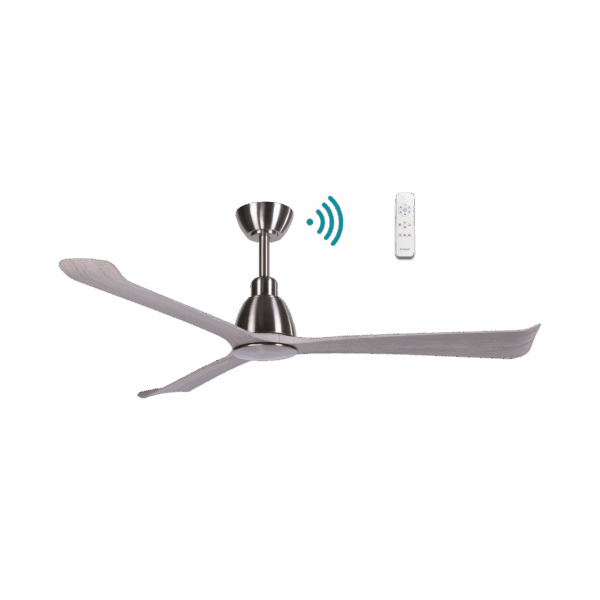 Polo DC 1320mm 3 ABS Blade WIFI & Remote Control Ceiling Fan Only Nickel/Driftwood