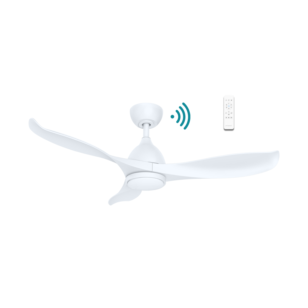 Scorpion DC 1320mm 3 ABS Blade WIFI & Remote Control Ceiling Fan with Variable Dim 20w CCT LED Light Matt White