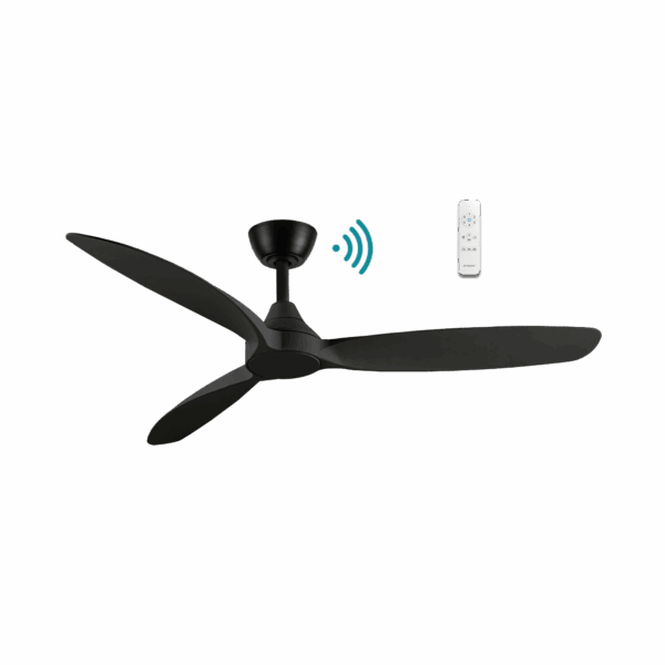 Seaforth DC 1320mm 3 ABS Blade WIFI & Remote Control Ceiling Fan Only Matt Black