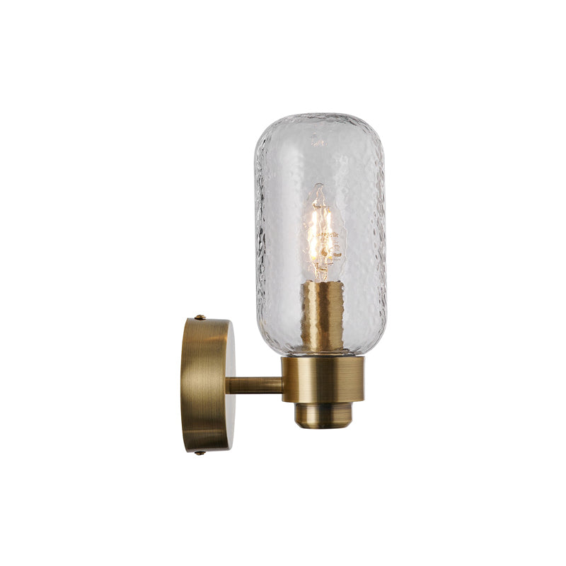 Tutan Bathroom Wall Light Brass
