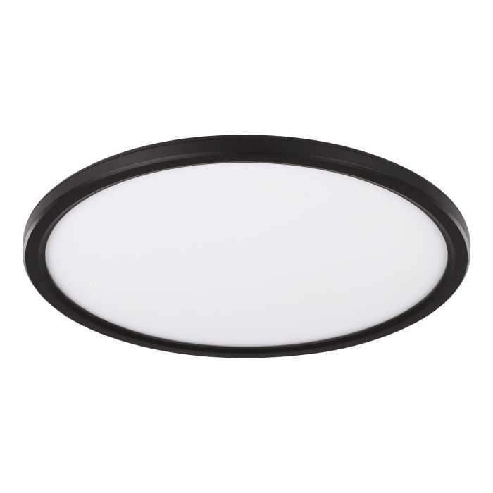Eclipse 290mm LED Oyster Light Tri-CCT 24W Black