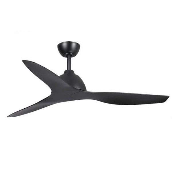 Breeze AC Ceiling Fan with Wall Control – Black 52″