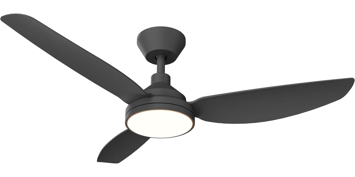 Clayfield DC 48" (1220mm) Black 18w LED - All ABS, Quick Connect Blade System