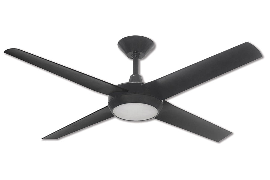 Concept AC Matt Black 132cm (52”) with 18W CCT LED Light