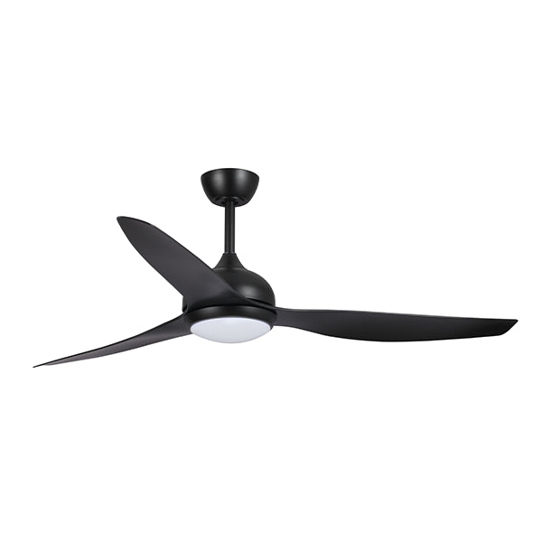Eco Style DC Ceiling Fan with Remote Control & CCT LED – Black 60″