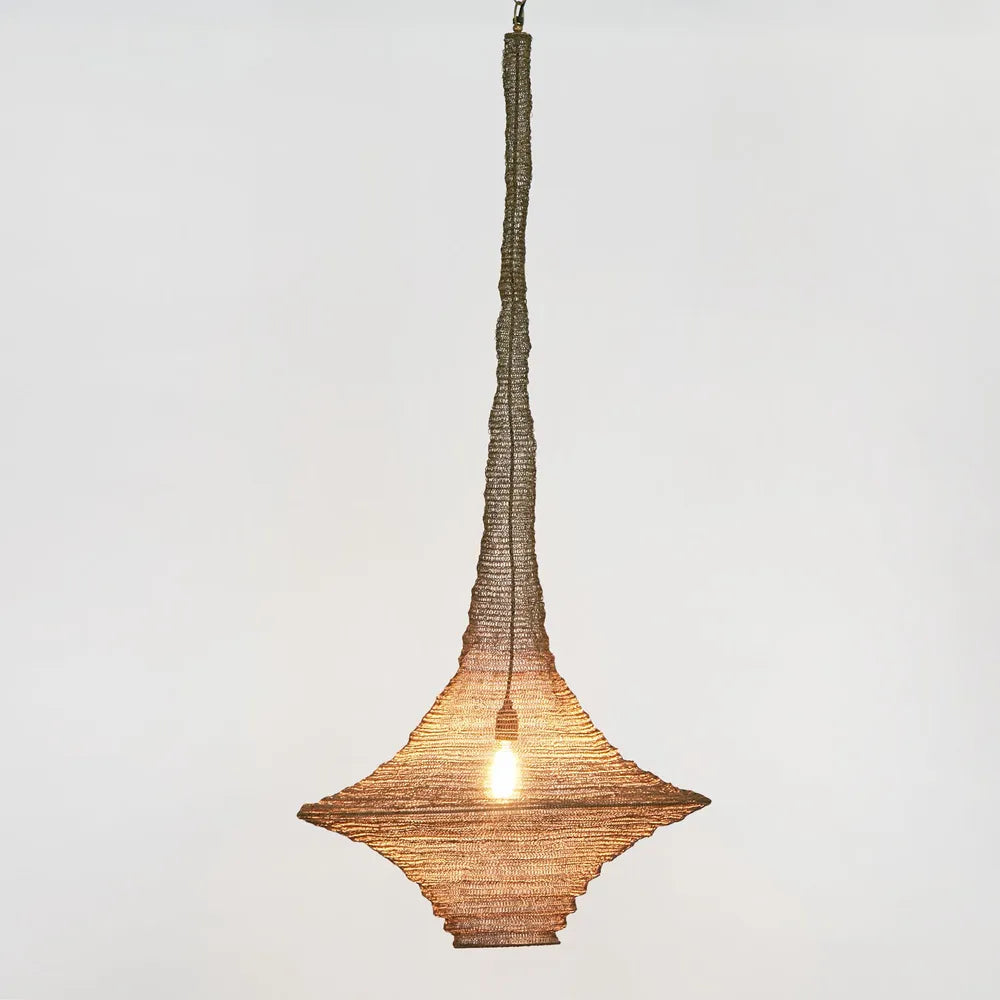 Santa Monica Hanging Lamp Antique Brass
