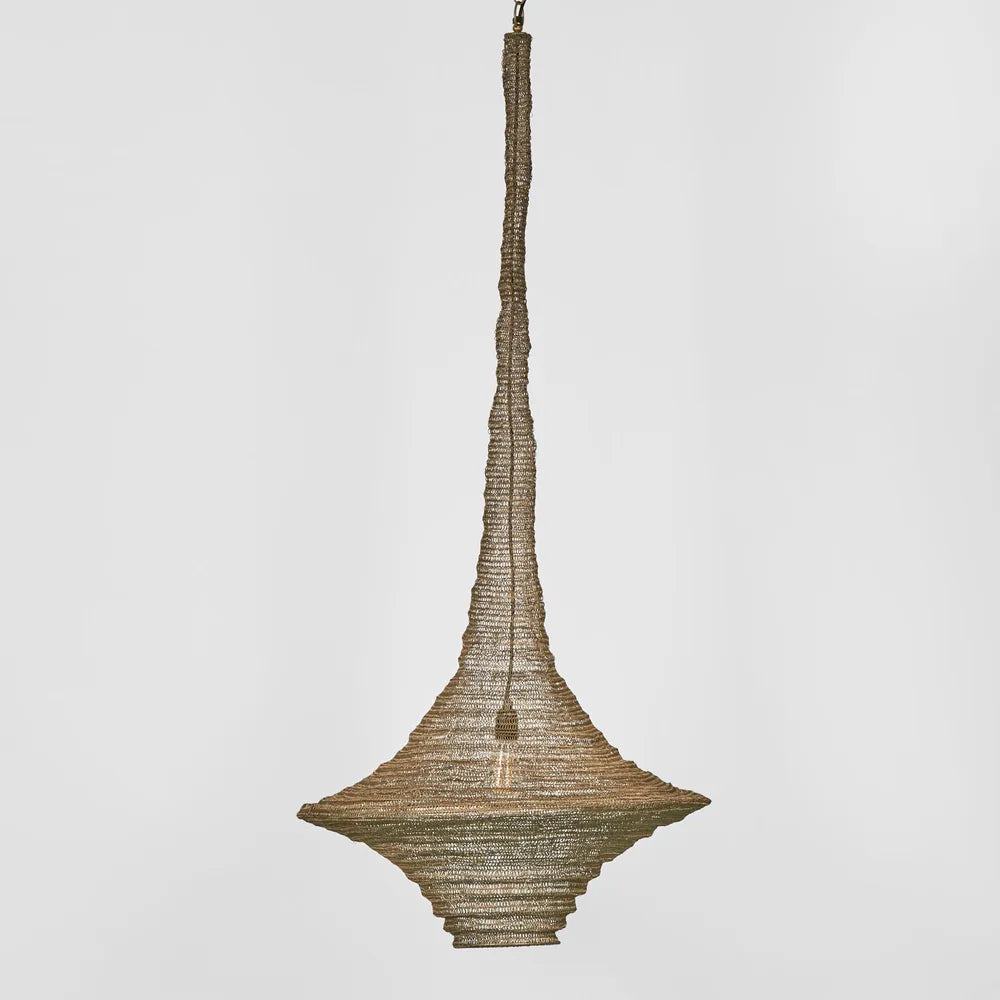 Santa Monica Hanging Lamp Antique Brass